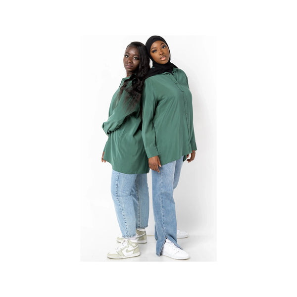 chemise-coton-dresswithshams-vert