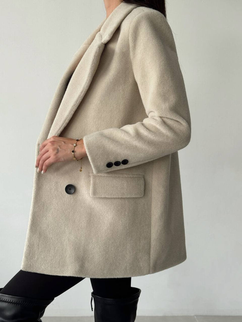 BLAZER_BLANC_FOURRURE_SYNTHETIQUE
