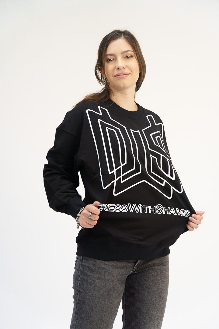 SWEAT "DRESSWITHSHAMS" sHams écriture arabe
