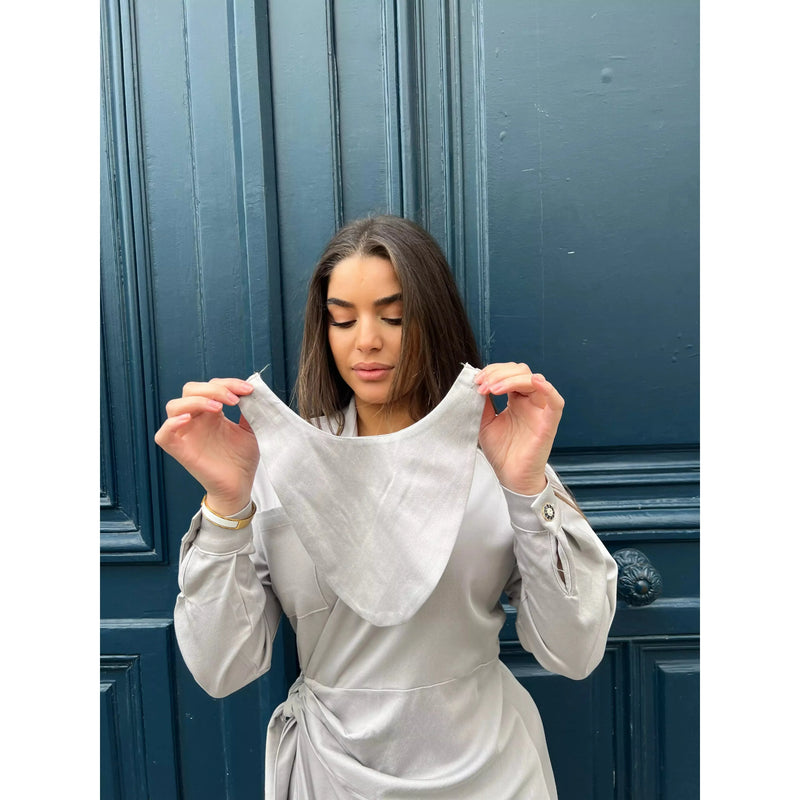 robe-longue-croisee-grise-shams