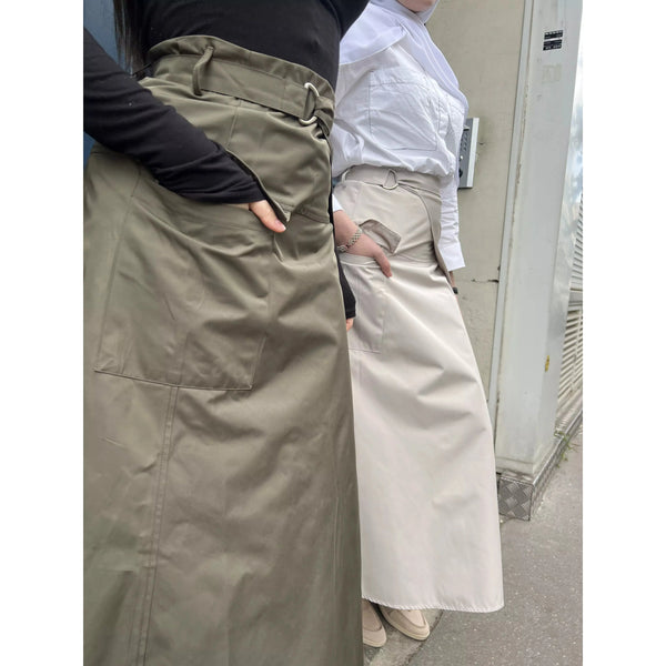 jupe-longue-cargo-kaki-shams