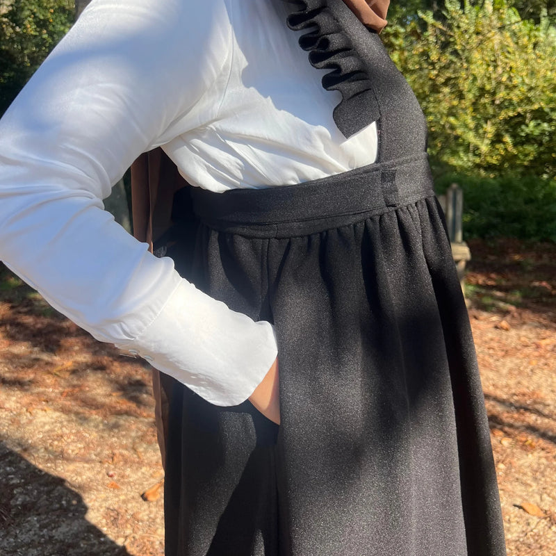 robe-en-laine-noir-style-coréen