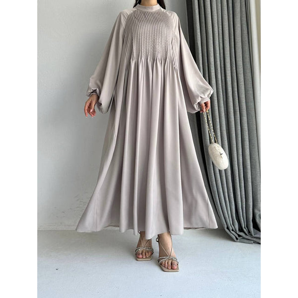 robe-taupe-clair-longue-shams