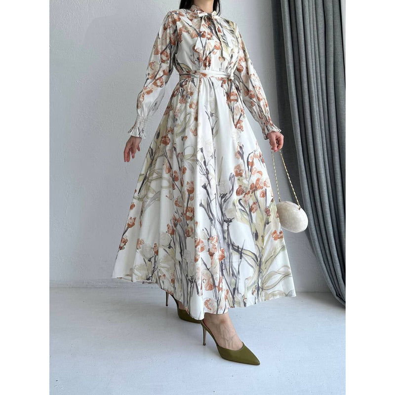 robe-fleurie-longue-beige-shams.
