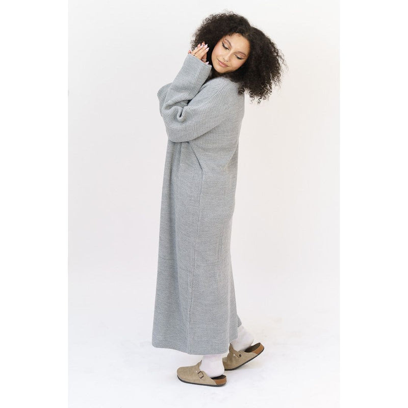 robe-longue-grise-maille-shams