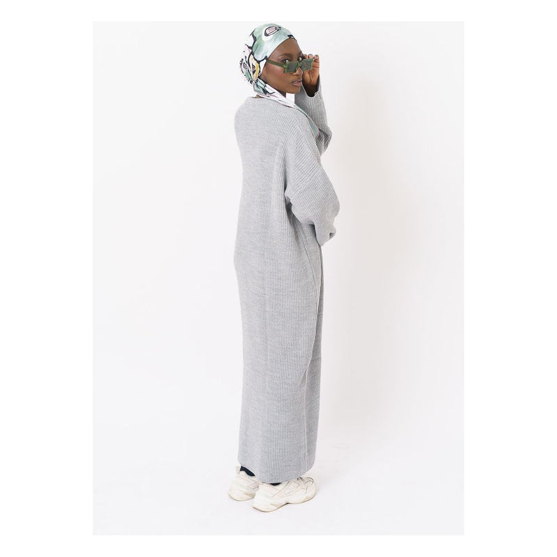 robe-longue-grise-maille-shams