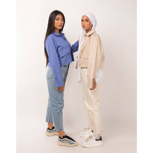 Veste Courte Neyla bleu