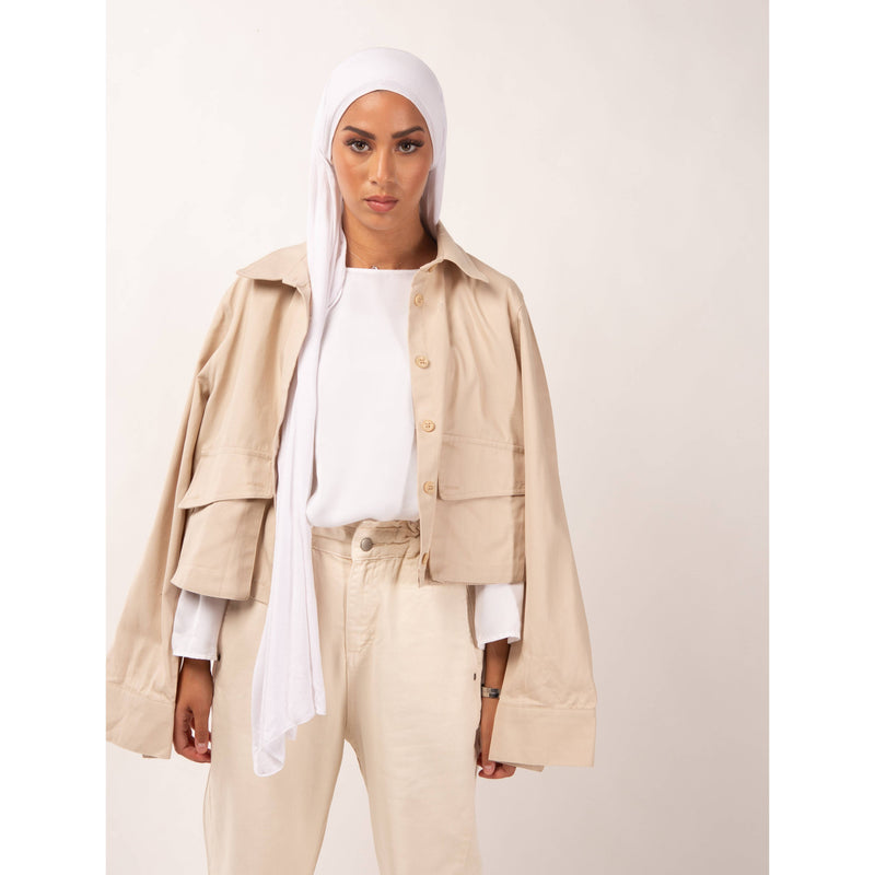Jeans Momfit Beige