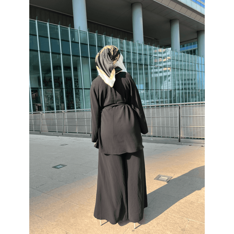 Ensemble noir pantalon large dresswithshams